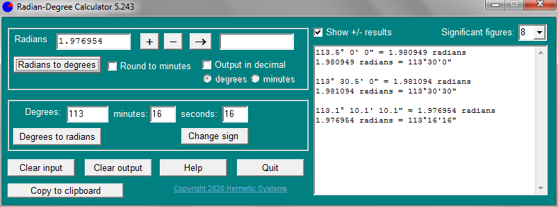 Radian-Degree Calculator screenshot #3